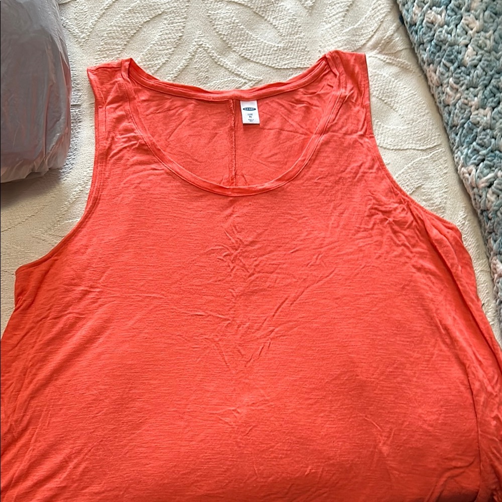 Sleeveless Coral Top